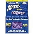 Mack's Safesound Soft Foam Slim Fit Earplugs - Pack of 10 Pairs