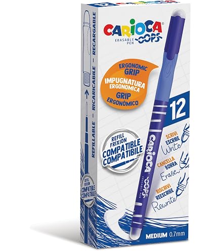 Cancellik Penna Cancellabile TRATTO – Punta 1,0 Mm, Colore Arancio – Inchiostro Permanente Dopo 24h - 2
