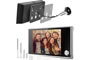 Rankomu Camera Judas de Porte Surveillance - Judas Numérique 3.5 Pouces Écran LCD HD 120°, Visionneuse Électronique, Installation Facile (14-28mm Trou, 35-100mm Épaisseur), Piles AAA