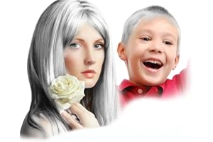 HaiolorPro Blanc Cire Colorante Cheveux Homme et Femme, Gel Spray Colorant Cheveux pour Enfants, Maquillage de Coloration Temporaire Cheveux Fêtes ou Cosplay (Blanc)
