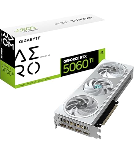 Gigabyte GeForce RTX 4060 AERO OC 8G Graphics Card, 3X WINDFORCE