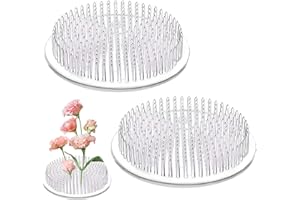 Fogbush Klebrige Froschblume, Igel, Blumen, 2 Stück, Blumenstiel, rund, transparent, klebrige Blumen, Igel mit 3 Saugnäpfen für DIY Kunst und Handwerk Blumenarrangements Basis