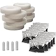 Pisces 10 Pack Compatible Refill Service Kit for Oase biOrb with Filter Media & Airstone