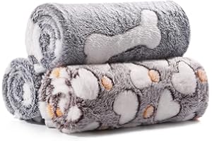 DEMIGREAT Demigeat Koc dla psa, puszysty, nadaje się do prania, dla małych, średnich psów i kotów, 3-pak, miękki koc do przytulania dla psa i kota na wiosnę i lato, koc dla zwierząt domowych, do łóżka, pudełka