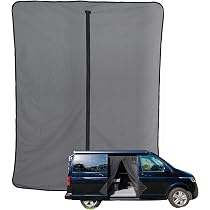Zanzariera Su Misura Per VW T5 E T6 – Porta Laterale E Portellone Con Chiusura Magnetica E Cerniera, Perfetta Per Camper E Viaggi