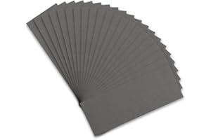 STEBRUAM Carta Abrasiva 21 Pezzi Kit, Carta Vetrata per Legno in Grane 1000 Grinta, Sandpaper Carta Vetro Impermeabile Levigatura a Secco e Umido
