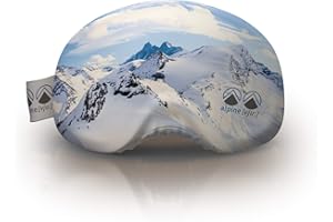 alpine [vju:] - Protezione occhiali da sci | Cover protettiva per occhiali | Elastico in microfibra | Unisex