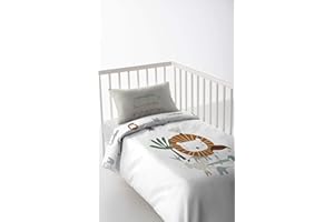 HACIENDO EL INDIO Funda nórdica reversible cuna Jungla niño