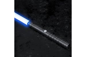 AIERRSON Lightsaber Star Wars, RGB 16 Colors 3 Modle 5 Voices Light Saber Sword Toys for Star Wars Party Role Playing, Premium Metal Hilt Light Saber for Adults and Boys Kids Gift(77cm-Black)