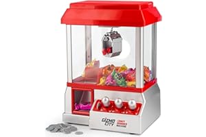 VIVO TECHNOLOGIES Candy Grabber Machine Battery Operated Retro Arcade Candy Grabber Machine with Claw Fairground Joystick Game Sweets Kids Mini Catcher Novelty Sweets Dispenser Claw Machine with Sounds