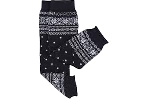 Hoppediz cashmere/lana merino Baby Leg Warmers (norvegese nero)