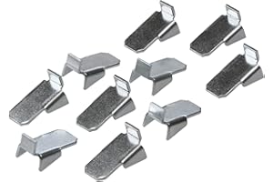 Gedotec Supporti per scaffali, acciaio zincato | VARI | 20 pezzi Supporti per scaffali da appendere | Supporti per scaffali, armadio | Dimensioni: 10 x 18 x 9 mm | Portata: 12,5 kg