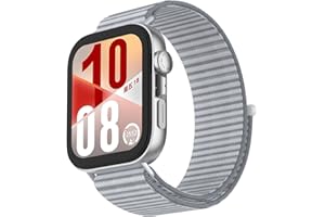 OUTPUTBT Bracelet avec Connecteur Métallique pour HUAWEI WATCH FIT 4/Fit4 Pro/Fit 3 Remplacement Nylon Sport pour Huawei Fit3/Fit4 pour Femme Homme