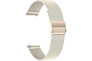 TRUMiRR Ersatz für Garmin Vivoactive 6 5/Vivomove Trend/Vivomove Sport/Venu Sq 2 Music Armband,Mesh Gewebte Edelstahl Armband Metall Uhrenarmband Ersatzband für Garmin Vivomove Sport/Venu 2 Plus 43mm