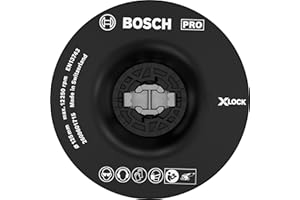 BOSCH ACCESSORIES Bosch 1x PRO Backing Pad do małych szlifierek kątowych, X-Lock, średni (Ø 125 mm, Professional Akcesoria Mała szlifierka kątowa)