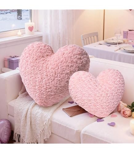 I Love You hartjes kussen - rood - 35 cm - Valentijnsdag - Cadeau | Fun en Feest