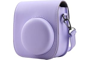 Frankmate Protective Case Compatible with Fujifilm Instax Mini 12 11 9 8 Instant Film Camera with Accessory Pocket and Adjustable Strap