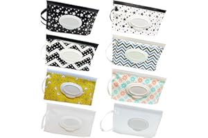 ALKAIDCHAO Lot de 8 pochettes portables de petite taille, réutilisables et rechargeables, respectueux de l'environnement, pratiques et pratiques pour transporter les couches