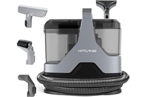 KITCANIS Nettoyeur de Tapis 15KPa Nettoyeur Canapé Tissu pour Canapé Tapis Rembourrage Voiture Interieur Textile Portable Nettoyeur Moquette