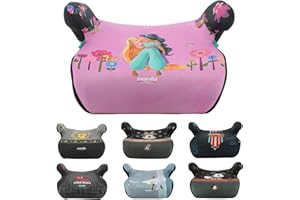 Nania – Rehausseur ceinturé ALPHA 126-150 cm R129 i-Size – Pour les enfants de 8 à 12 ans – Fabrication Française - Avec accoudoirs (Princess)