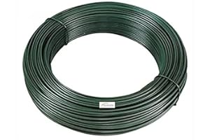 MED BUILDING SOLUTIONS MED Filo di Ferro Zincato Plastificato Verde per Recinzioni | Rotolo 100m per Recinzione con Rete Metallica - Vari Diametri Disponibili (2,80 MM, VERDE)