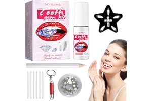 IJHYGD Tooth Gem Kit Zahnschmuck Zahnschmuck Set Mit Kleber Zahnstein Schmuck Tooth Gem Kit Zahnschmuck Set Zahnschmuck Set Mit Kleber Mit 50 Tränenförmige Gestalt Zahnstein 1 Kreuzigung Zahnschmuck