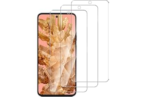 Pollachi Folia ochronna na ekran Google Pixel 8 [3 sztuki] folia ze szkła hartowanego, twardość 9H, nietłukąca, odporna na odciski palców, bez pęcherzyków powietrza, folia ochronna zaprojektowana dla
