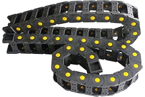 CNCYEAH Schleppkette, R55 25x50mm 1M Hochwertige Nylon Schwarz Energiekette Schleppkette Drahtträger Kabelschlepp für CNC Gravur Router Maschine Zubehör