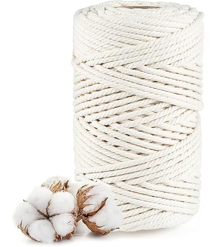 Proyectos Grandes Macramé Cordón De Algodón Trenzado 9mm - 50