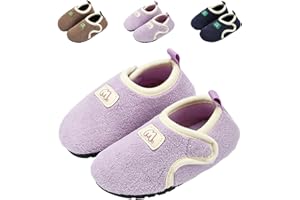 DRECAGE Zapatillas de Estar por Casa para Niños Pantuflas Niñas de Invierno Caliente Antideslizante Zapatos de Interior