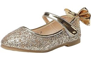 WUIWUIYU Fille Chaussures Ballerine avec Paillettes Brillants Respirable Comfortable