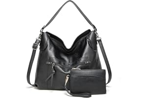 Gladdon Hobo Bags for Women Large Capacity Handbags Bags Ladies Tote Bags Leather Crossbody Shoulder Bags with Small Purse Set 2PCS