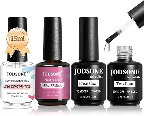 Mejores consejos para maquillarse para una cita romántica JODSONE 15ML Deshidratador de Uñas Primer base y top coat semipermanente Superficie Brillante Secado Rápido Duradero En Casa