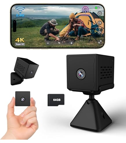 Nisanuki 5G/2.4G WiFi Spion Camera, Mini USB Draadloos Opladen 1080P HD Verborgen Camera met 5 Poorten, Op Afstand Micro Spy Beveiligingscamera met Bewegingsdetectie