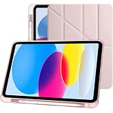 Klasse Apple iPad 10.9 in&ccedil; 2022 10. Nesil Uyumlu Smart Kılıf, Apple Pencil Kalemlikli, Trifold, Esnek, Mat, Darbeye Tam Dayan