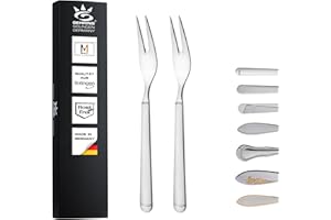 SOLINGEN| Gehring Aufschnittgabel 2er Set, Vorlegegabel, Serviergabel, aus Edelstahl 18/10 | Made in Germany