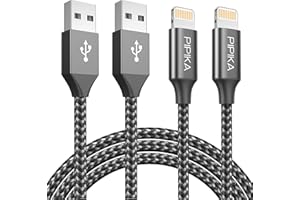 iPhone Charger Cable 2M/6.6FT 2Pack Lightning Cable Nylon iPhone Fast Charger Cable Lead for iPhone 13 12 11 Pro Max XS XR X 