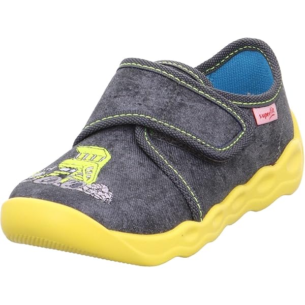 Superfit Jungen Bubble Mule - Bequeme Kinderslipper Mit Klettverschluss