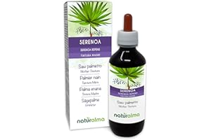 Palmier nain ou Palmier de Floride (Serenoa repens ou Sabal serrulata) fruits Teinture Mère sans alcool Naturalma - Extrait liquide gouttes 200 ml - Complément alimentaire - Végétalien ou végan