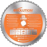EVOLUTION POWER TOOLS RAGEBLADE210MULTI 210mm RAGE Carbide Steel Tip Multi-Purpose Saw Blade