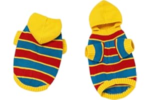 UPANDFAST Dog Cat Sweater Warm Winter Pet Clothes Outfits for Small Dogs(XL,Yellow)