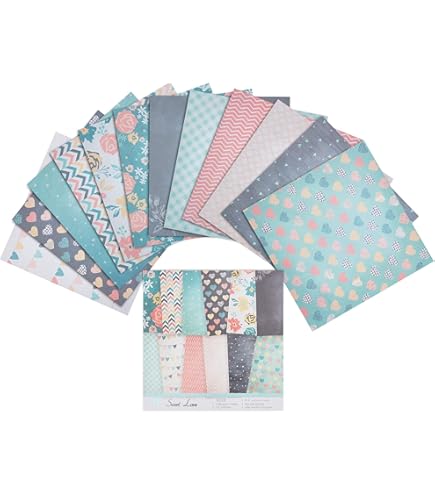 Whaline 12 Designs Spring Pattern Paper Pack 24 Sheet Vintage Floral Scrapbook Paper Double Sided Collection Decorative Craft Paper Folded Flat For Card Making Scrapbook Photo Album Decor 30 X 30cm - View #5