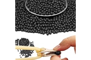 Mujiluxe Hard Clay Ball, Balle d'argile pour l'entraînement, Balle d'argile noire, 9 mm (500 g)