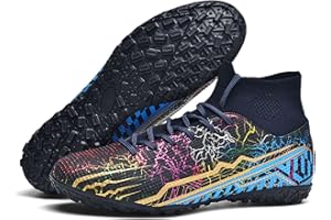 WEJIESS Jugend-Fußballschuhe Outdoor Herren-Fußballschuhe Herren High Top Fußballschuhe Jungen Turf Trainer Professionelle Fußball-Athletik-Schuhe