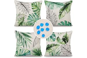 ‎CIRZONE Cirzone Outdoor Kissen Wetterfest 45x45 4er Set Dekokissen, Kissenbezüge Sofakissen für Deko Wohnzimmer, Garten, Balkon