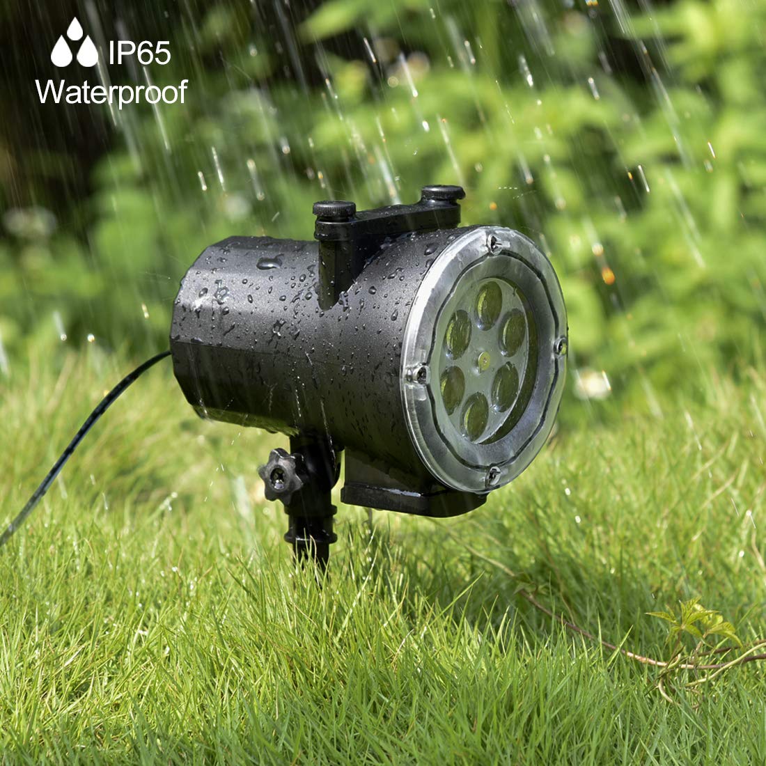 Holiday-Projector-Viugreum-LED-Christmas-Lights-2018-Latest-Super-Bright-12-Slides-LED-Landscape-Lights-con-proyector-de-control-remoto-Show-de-luces-para-Halloween-Christmas-Holiday-Party