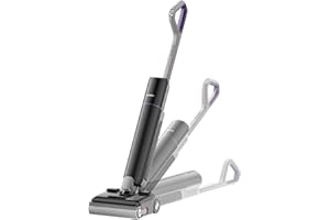 EUREKA FloorShine 880 Aspiradora Fregadora sin Cable Fregona Eléctrica 24 kPa, Autolimpieza 100 ℃, Se Acuesta 180°, Autonomía 60 mins, Limpieza Doble Borde, Depósito Detergente, Anti-Enredos para Pelo