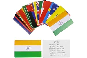 Jeux 2 mômes CMEA5032 Carte Educative Pays Et Drapeaux, 7 Ans to 99 Ans, EA5032