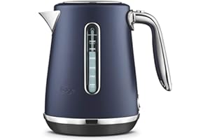 Sage Appliances SKE735DBL the Soft Top Luxe czajnik elektryczny w metalicznym lakierowaniu z chromowanymi akcentami, śliwkowy niebieski