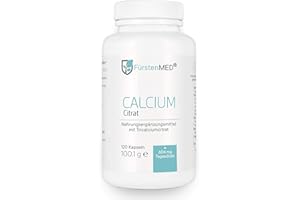 ‎FÜRSTENMED FürstenMED® 120 Calcium Citrat Kapseln (Hochdosiert) - Reines Tricalciumcitrat - Vegan - Laborgeprüft & Ohne unerwünschte Zusatzstoffe